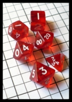 Dice : Dice - Dice Sets - Unknown Mini Transparent Red Partial Set - Ebay Jan 2010